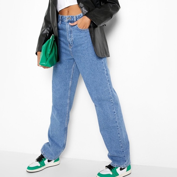 Denim - Straight Leg Denim Jeans , SIZE:12Large